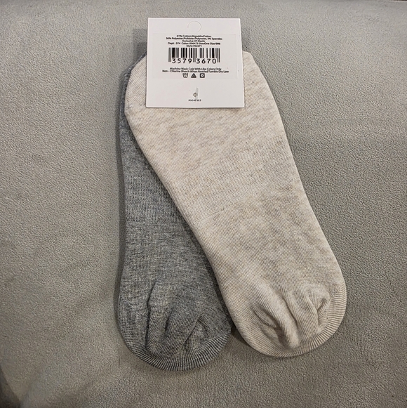 3for21 LOFT Casual Gray and Cream No-Show Socks - Picture 3 of 3